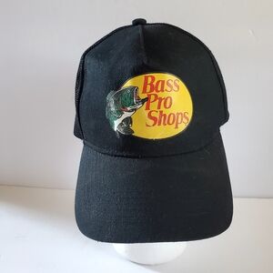 Bass Pro Shops Black Trucker Hat OSFA